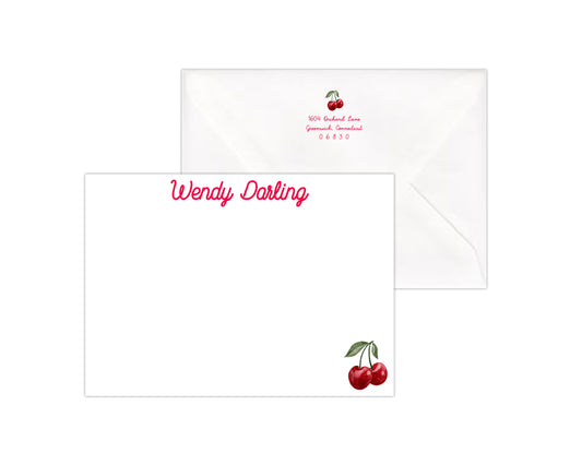Cherries Stationery Set
