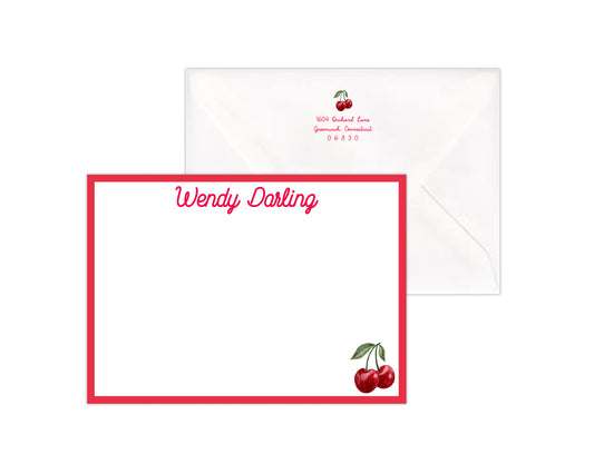 Cherries Stationery Set