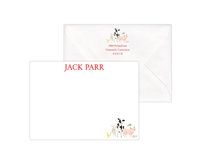 Farm Animals Stationery Set