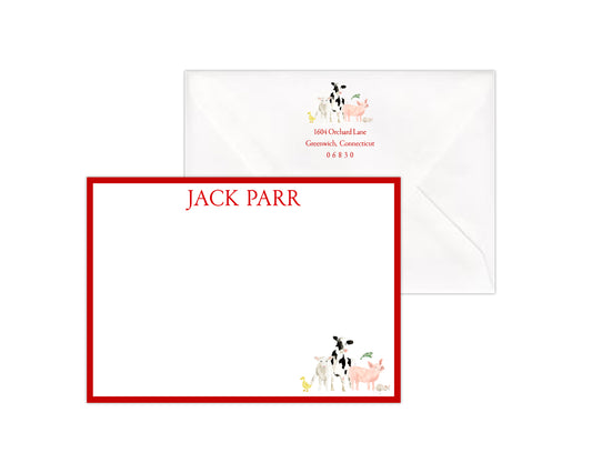 Farm Animals Stationery Set
