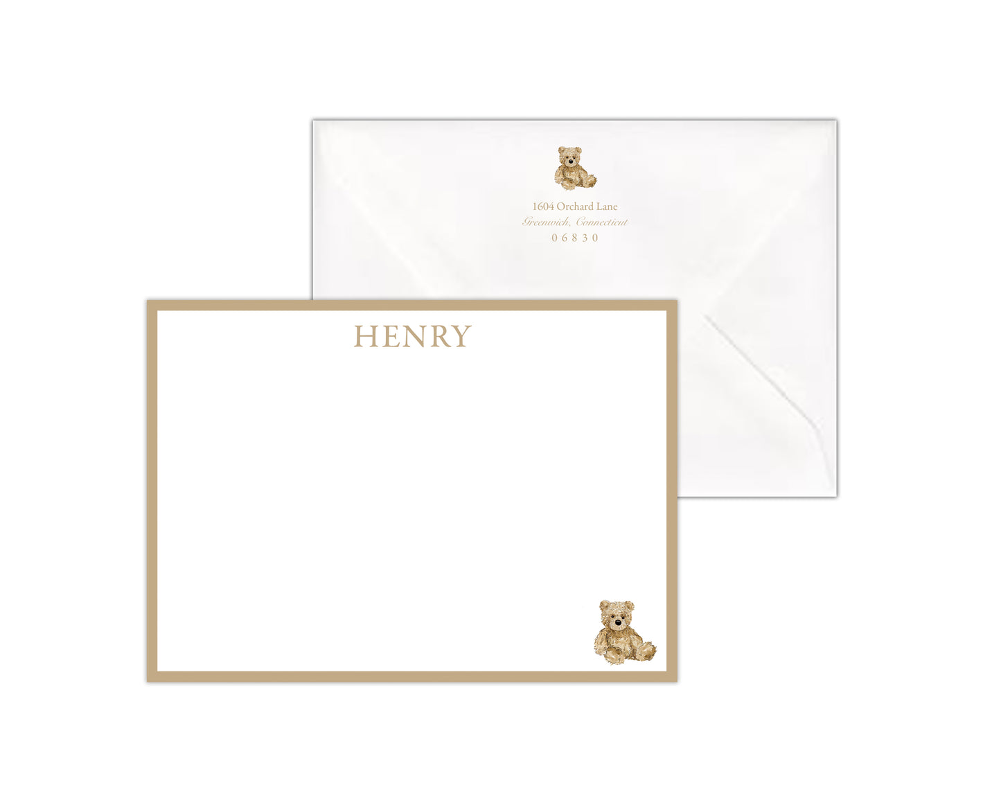 Teddy Bear Stationery Set