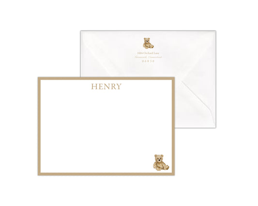 Teddy Bear Stationery Set