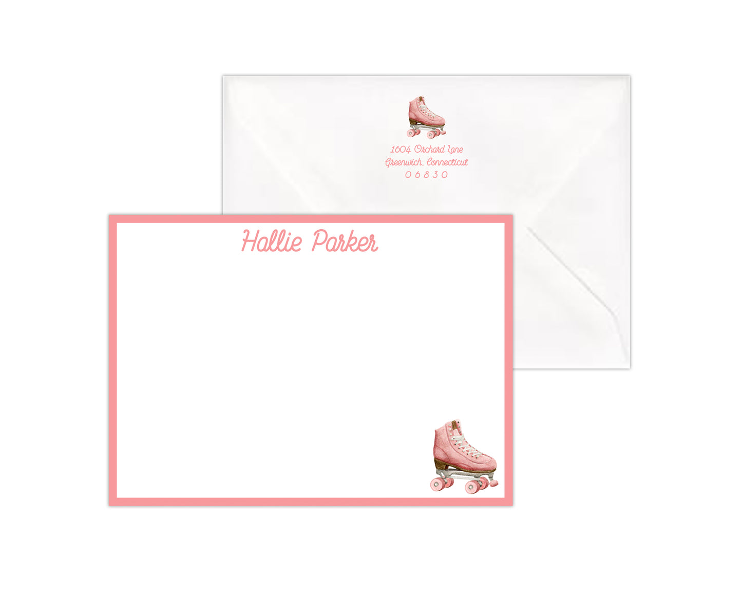 Roller Skates Stationery Set