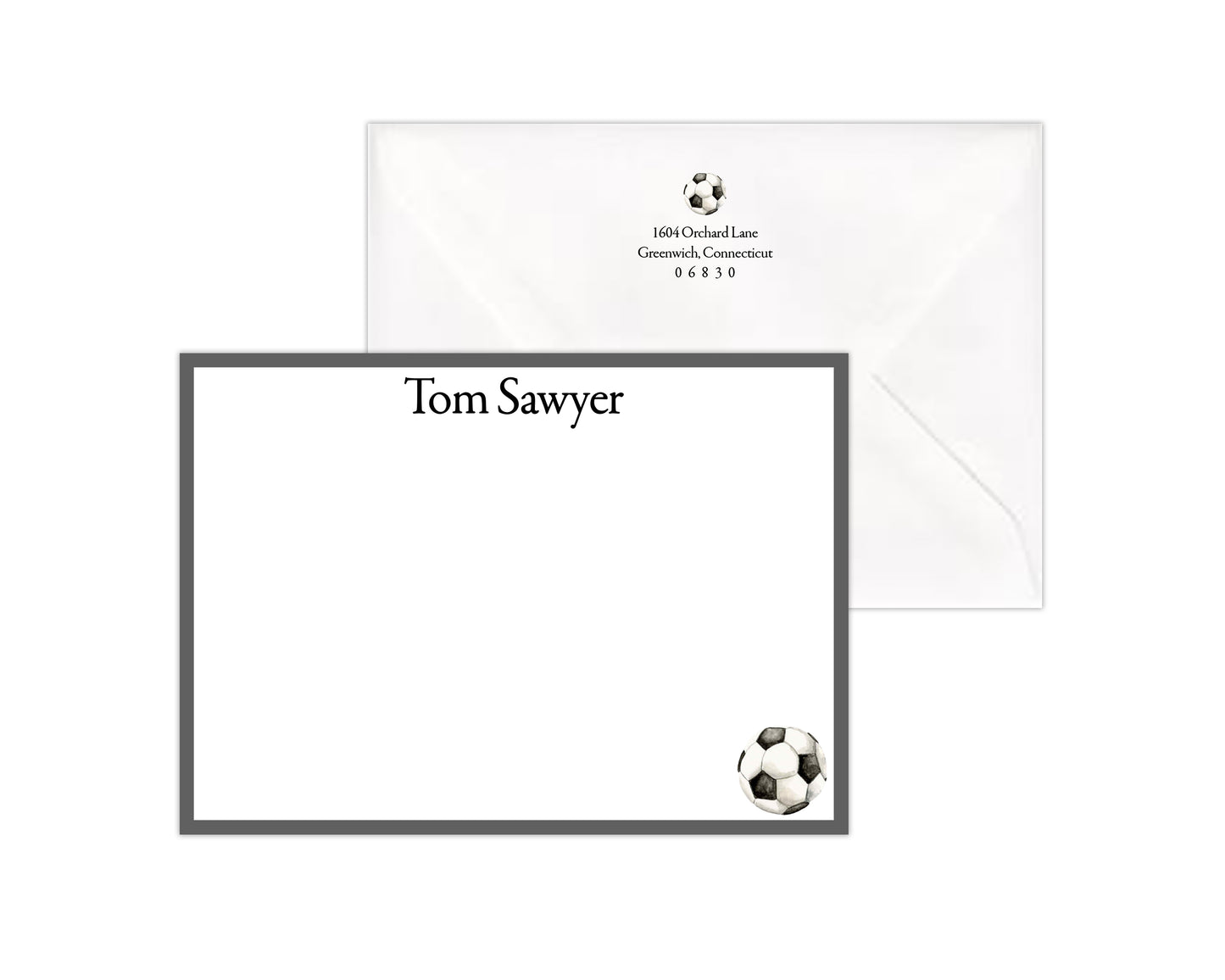 Soccer Ball Stationery Set