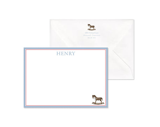 Classic Rocking Horse Stationery Set