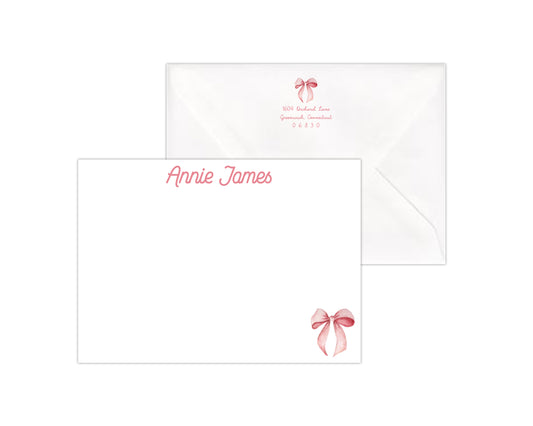 Bow Stationery Set