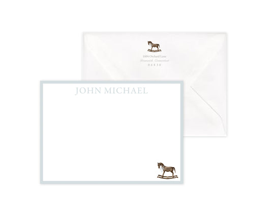Classic Rocking Horse Stationery Set