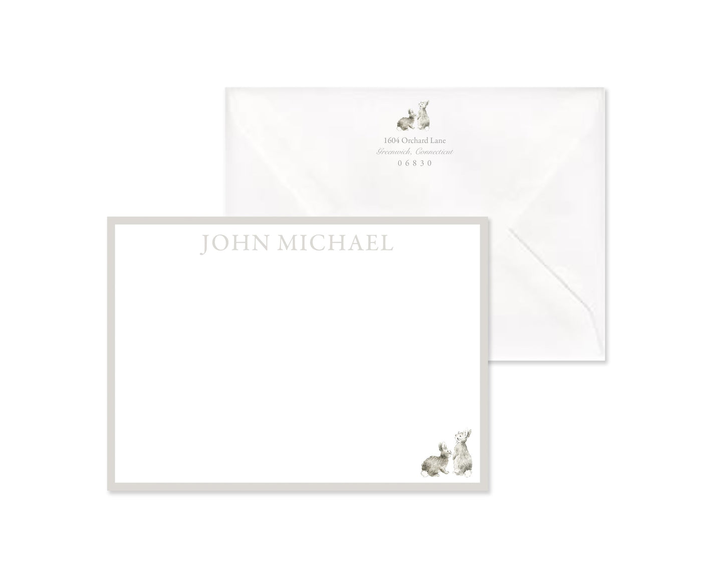 Classic Bunnies Stationery Set