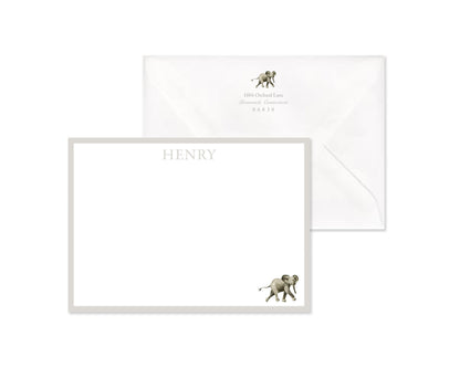 Classic Elephant Stationery Set