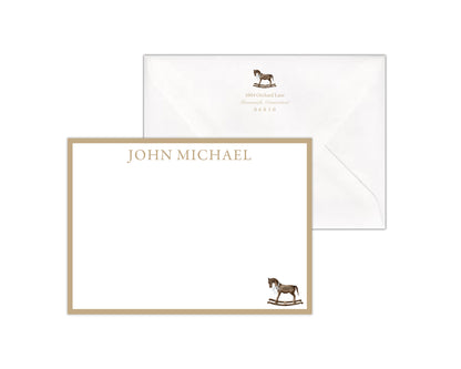 Classic Rocking Horse Stationery Set