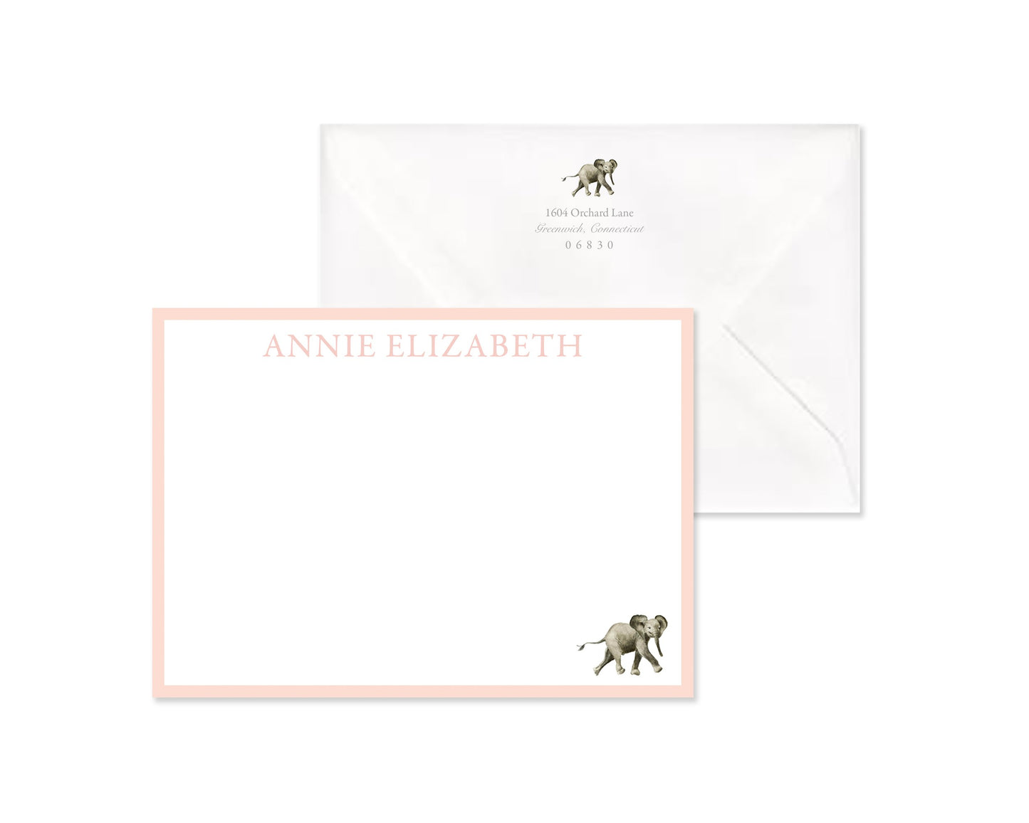 Classic Elephant Stationery Set