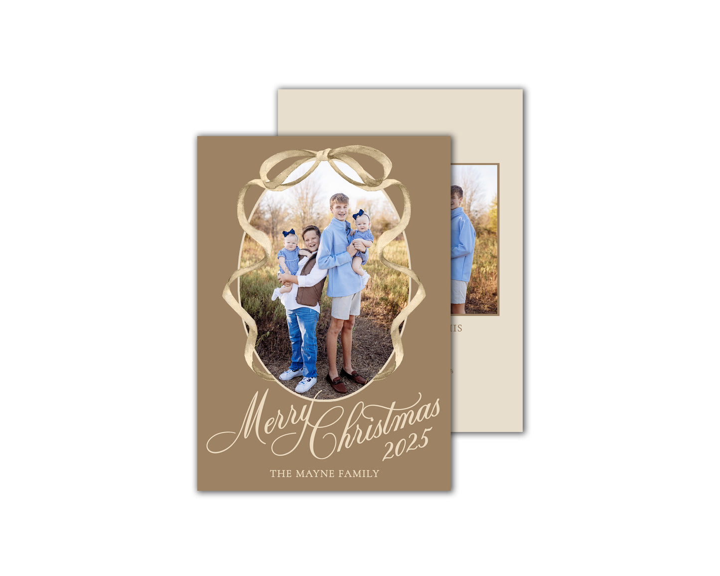 Ribbons and Wrappings Christmas Cards - Birch