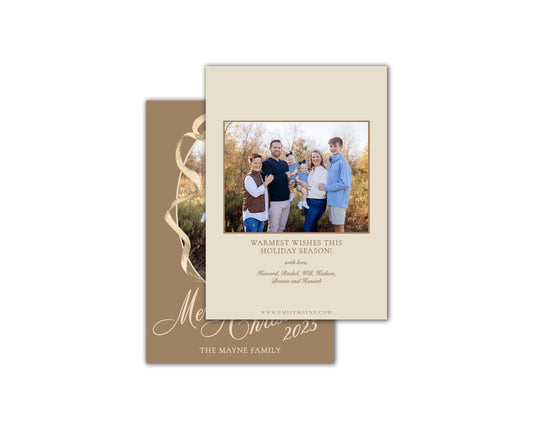 Ribbons and Wrappings Christmas Cards - Birch