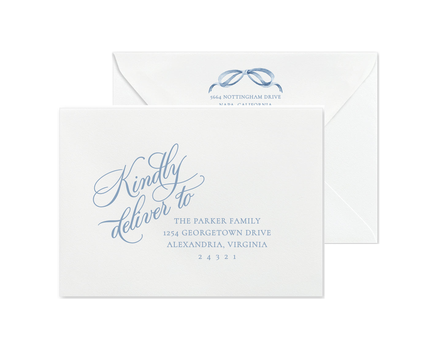 Ribbons and Wrappings Christmas Cards - Blue