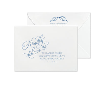 Ribbons and Wrappings Christmas Cards - Blue