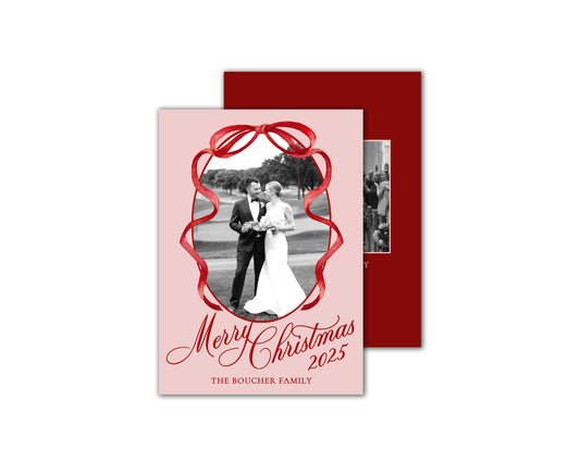 Ribbons and Wrappings Christmas Cards - Red