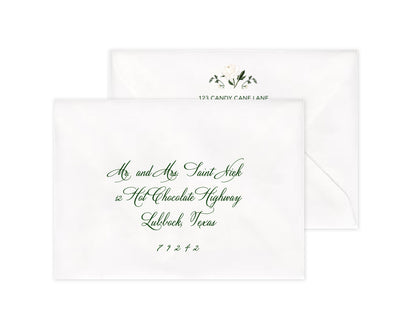 Botanicals Christmas Cards - White