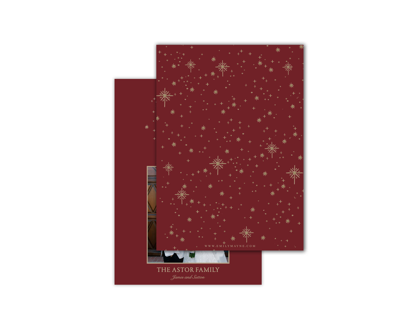 Three Wise Men Christmas Cards - Red
