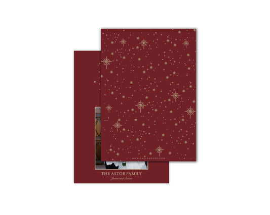 Three Wise Men Christmas Cards - Red